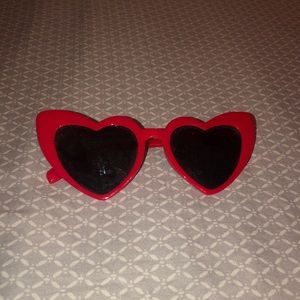 Heart shaped sunglasses